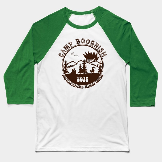 CAMP BOOGNISH (Vintage Brown) Baseball T-Shirt by bradc